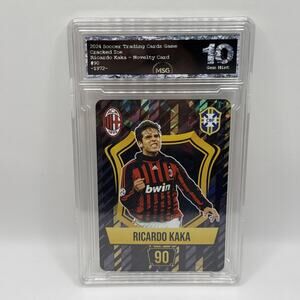 Ricardo Kaka - Holo Foil Soccer Card 2024 Grass Games - Graded 10 - AC Milan